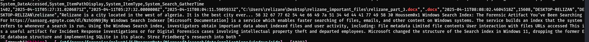 Deleted files